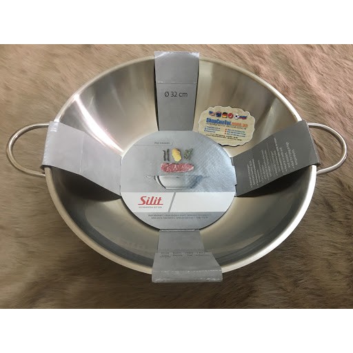 Chảo xào inox SILIT WOK 32cm - Hàng chính hãng Đức