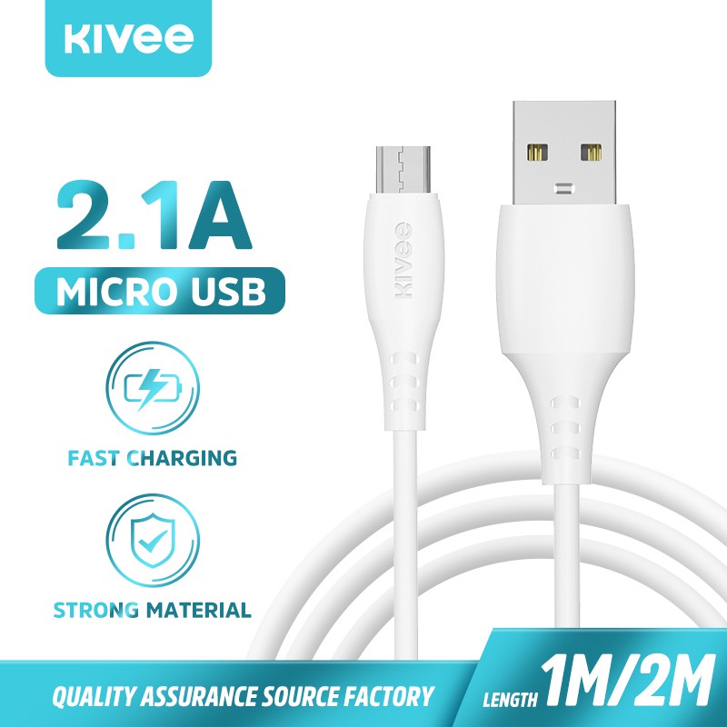 [ Chính Hãng Kivee ] Dây Sạc Nhanh CT310 Type-C / Micro USB / Lightning Dành Cho Iphone SS Xiaomi loại 2.1A 1M