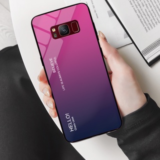 Ốp điện thoại Samsung Galaxy S8 - Gradient edition, chất liệu kính cường lực