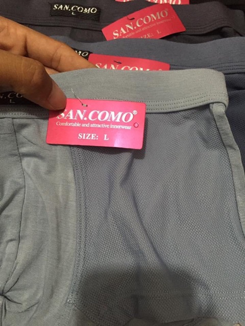 Quần sịp đùi SAN.COMO Thái Lan - size L,XL,XXL- siêu mềm, thông hơi mát lịm tim - từ 47 đến 87kg
