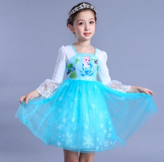 Váy elsa dài tay
