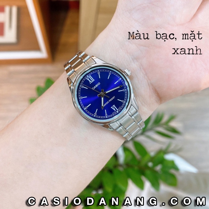 Đồng hồ nữ dây kim loại Casio chính hãng Anh Khuê LTP-V005D-2B2UDF (28mm)