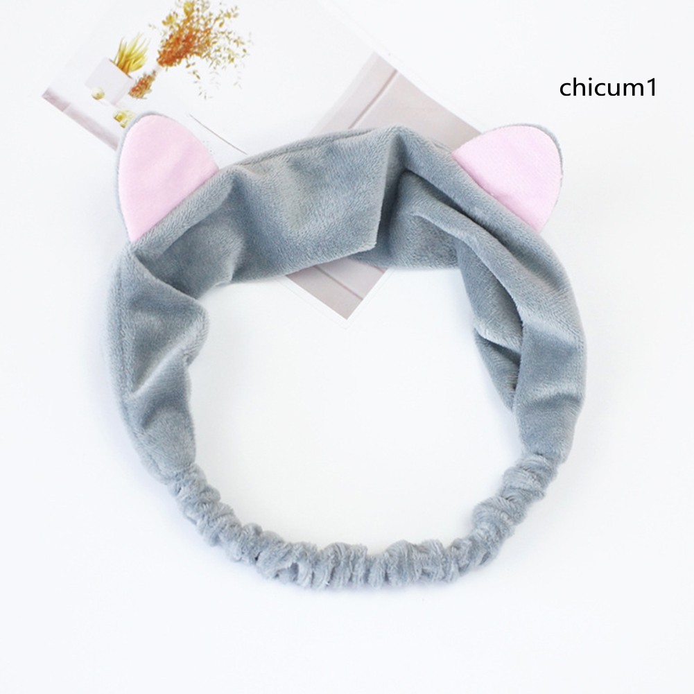 [Hàng mới về] Băng đô co giãn trang trí tai mèo xinh xắn cho nữ