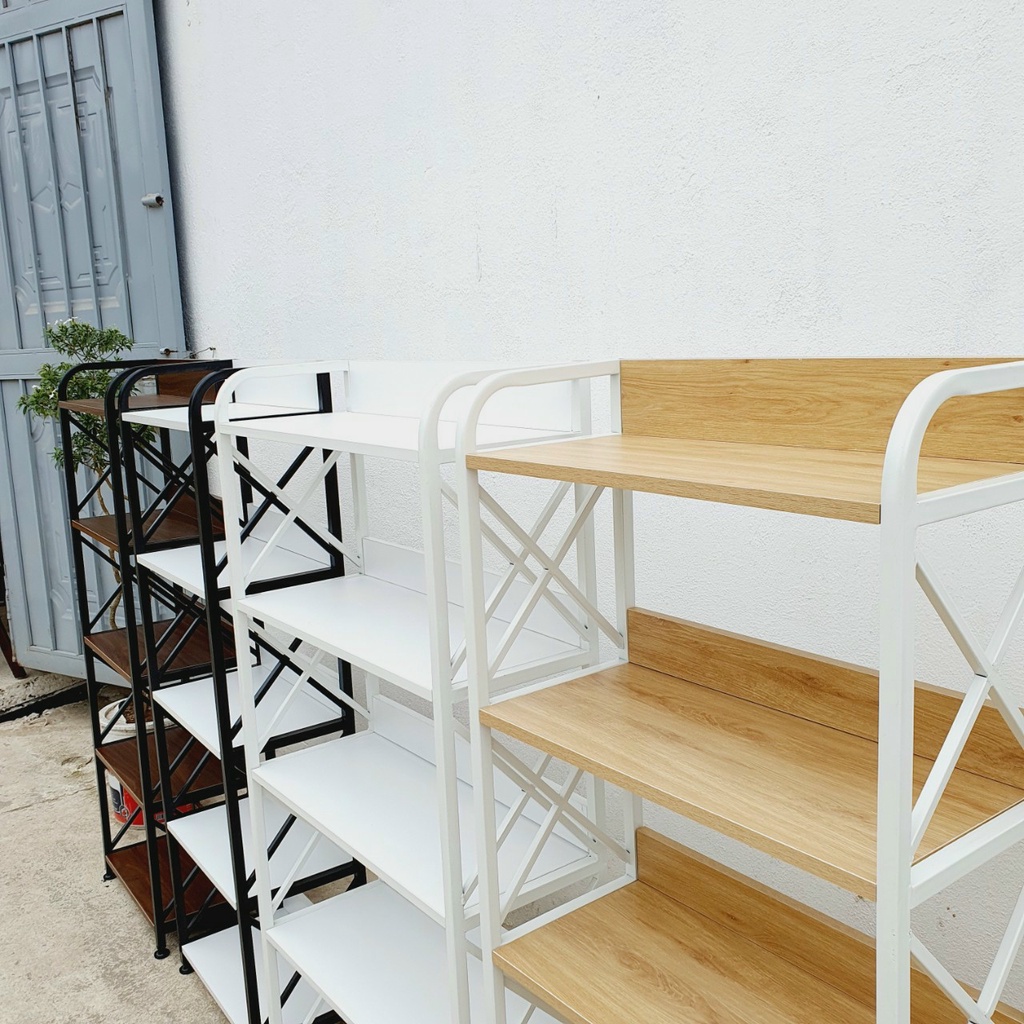 Kệ Để Đồ Khung Sắt Sơn Tĩnh Điện 💖FREE SHIP💖 Mặt Gỗ MDF Phủ Melamin Bền Đẹp