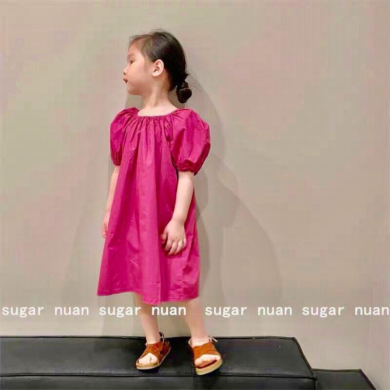 💦NHẬP MÃ KIDSFREE giảm 15K💦 Váy cho bé gái, Đầm bé gái - Đầm, váy tay bồng khoét lưng cho bé gái siêu hot mùa hè 2022