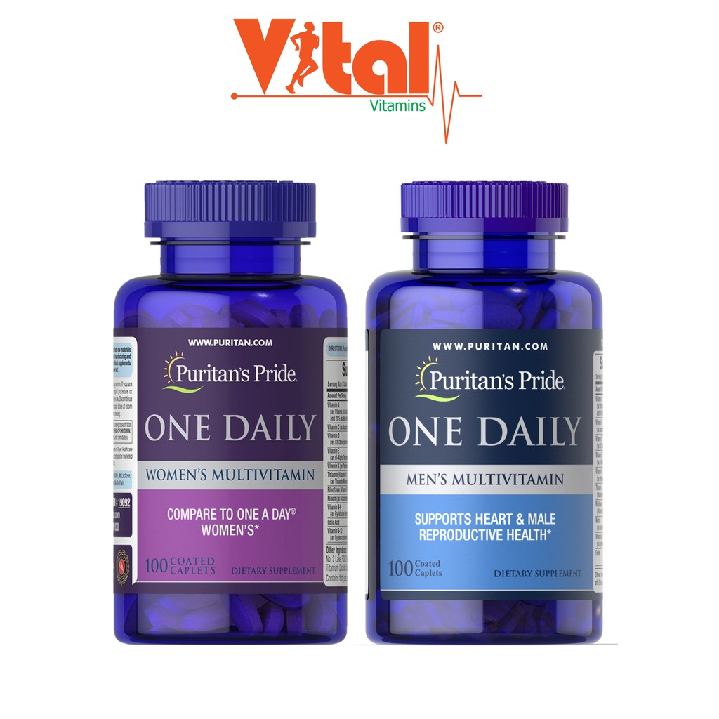 Viên Bổ Sung Vitamin Tổng Hợp ONE DAILY Puritan's Pride Cho Nam - Nữ 100 viên