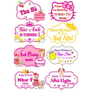 Banner treo tường trang trí sinh nhật