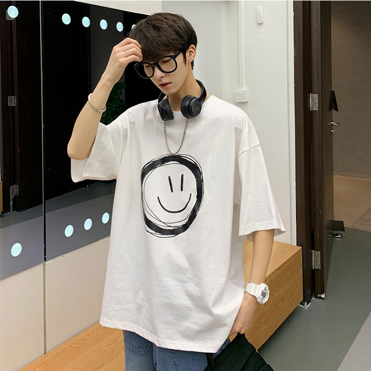 Áo phông Nam Nữ form rộng, Áo thun tay lỡ Nam Nữ vải Cotton, áo phông tay lỡ Unisex A65 | BigBuy360 - bigbuy360.vn