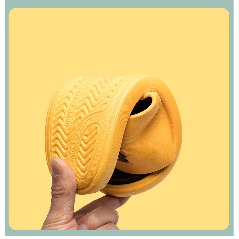 Dép quai ngang nam nữ đi trong nhà Gấu Bear đi êm chân chống nước trơn trượt tốt nhựa eva siêu bền TH-79