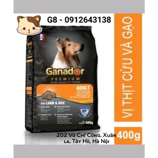 400g Ganador Adult lamb vị thịt cừu - Thức ăn cho chó trưởng thành