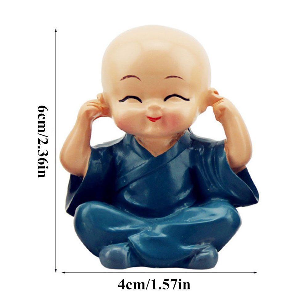 Set 4 Tượng Chú Tiểu Trang Trí Sân Vườn