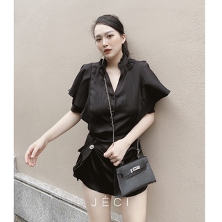 Áo sơ mi lụa cổ bèo tiểu thư Anna | JÉCI