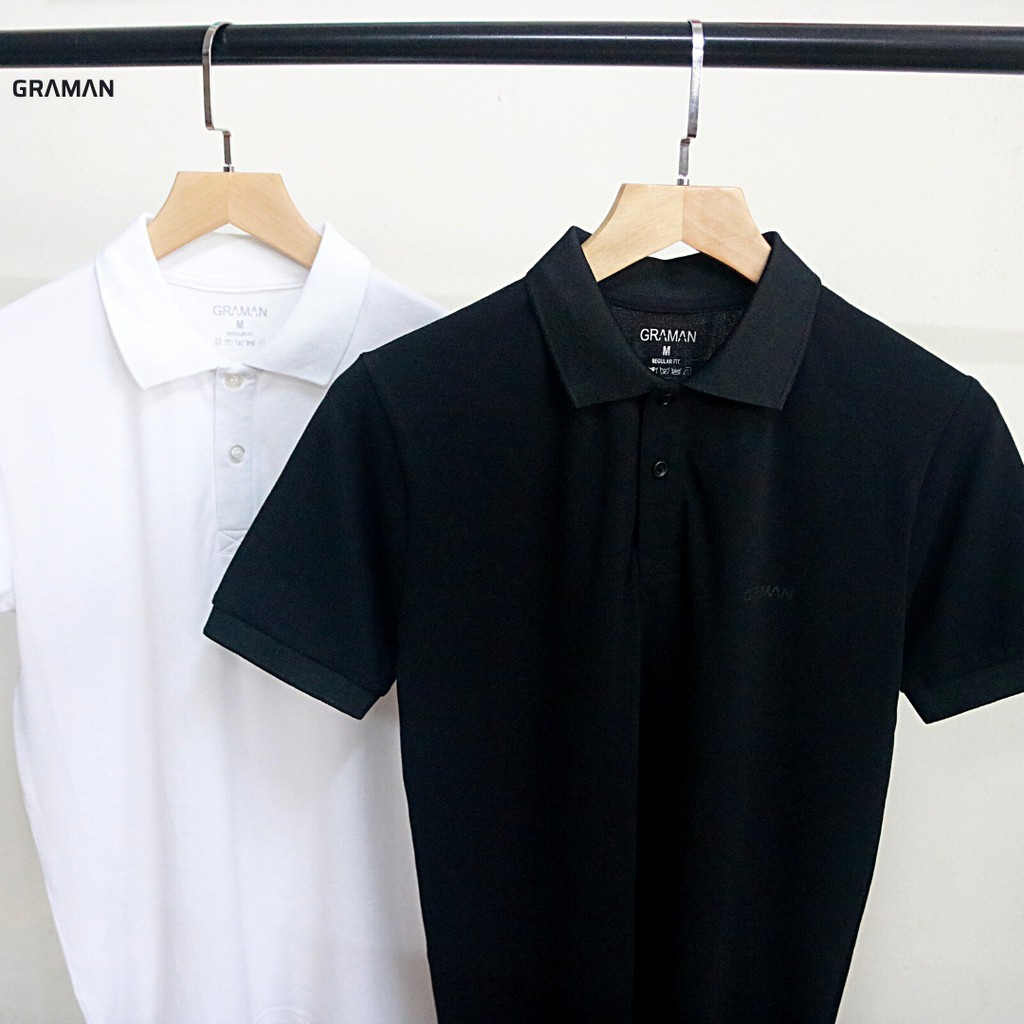 Áo Polo nam cổ bẻ vải Cotton cá xấu xịn,chuẩn form,sang trọng-lịch lãm màu Đen AP01 - CLELEGANT | BigBuy360 - bigbuy360.vn