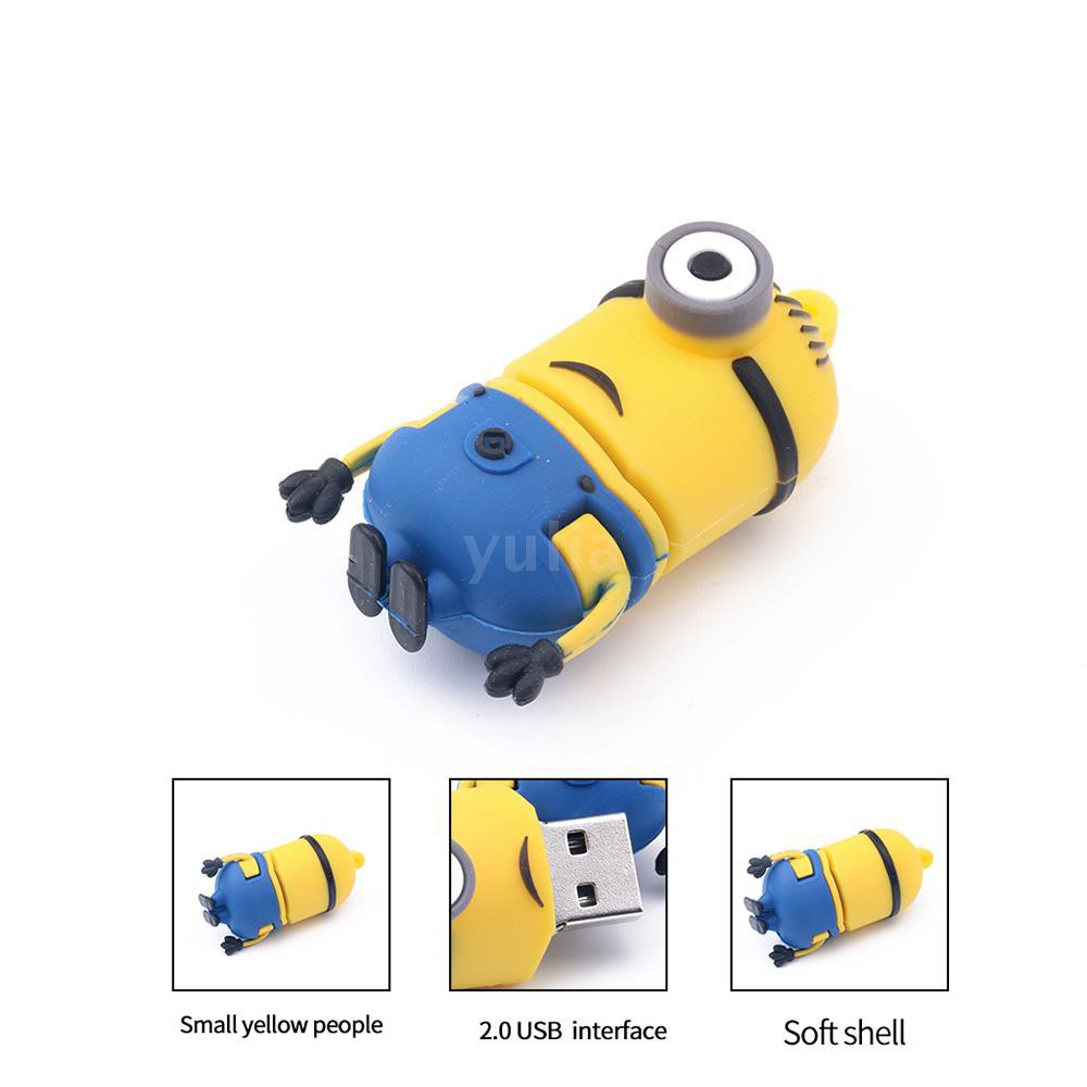 USB 2.0 dung lượng 4GB 8GB 16 hình nhân vật hoạt hình Minion ngộ nghĩnh