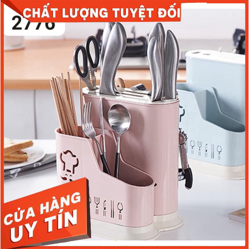 Ống cắm đũa nhựa Việt nhật có gài dao 2776