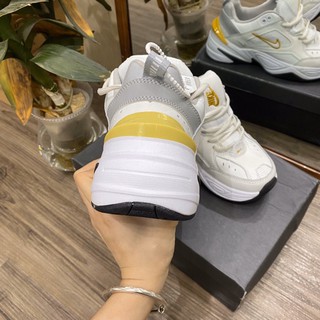 Giầy m2k trắng gót vàng 1:1 ( full box + free ship)