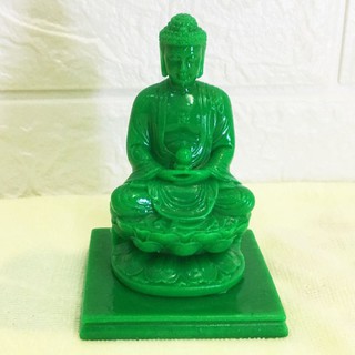 Tượng Phật thích ca màu xanh lá