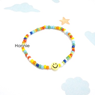 🙂 Set hạt cườm nhựa mix mặt cười handmade - Combo vòng cổ vòng tay nhẫn khóa thép không gỉ