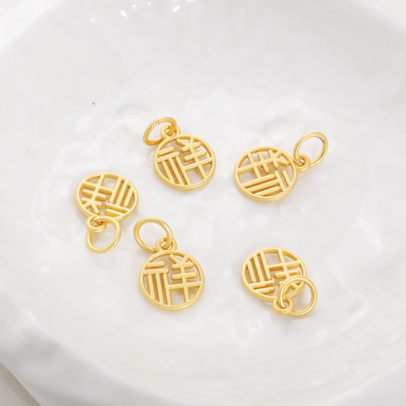 Mặt Dây Chuyền/ Khuyên Tai/ Vòng Tay/ Dây Chuyền Mạ Vàng 18k 10mm diy