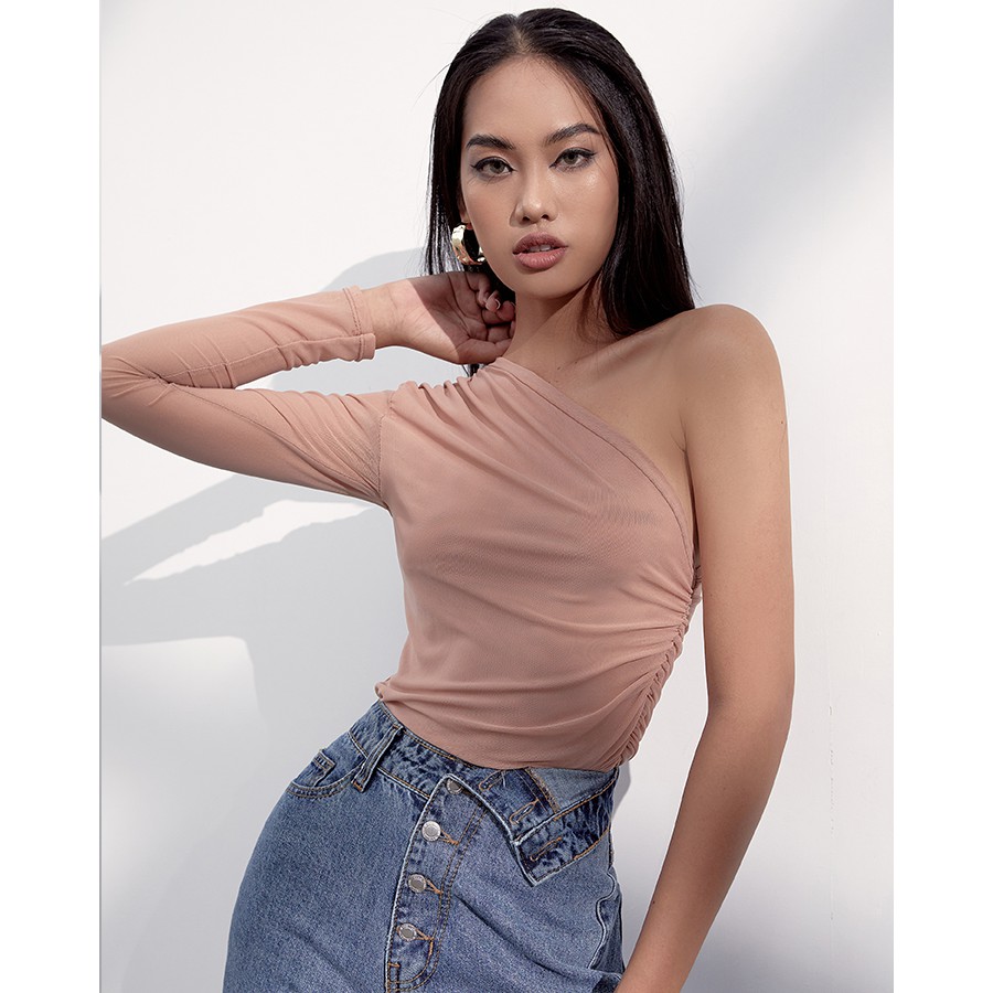 Áo Lưới Màu Hồng Nude