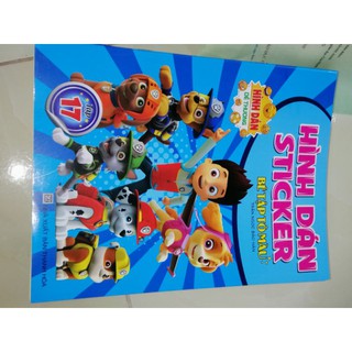 5 quyển tập tô màu hình dán sticker cho bé trai (ngẫu nhiên)