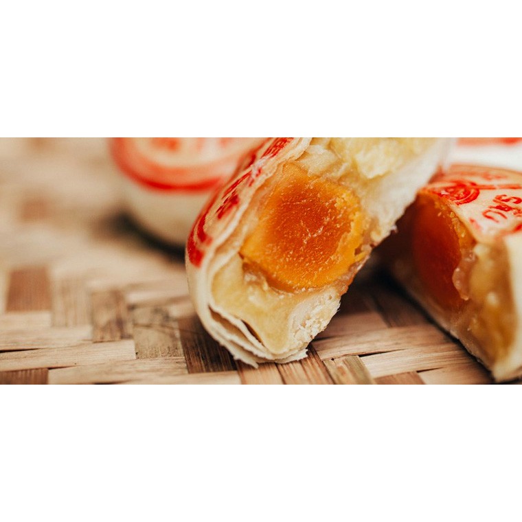 2 Cây x 04 cái  Bánh pía sầu riêng trứng muối Mỹ Ngọc