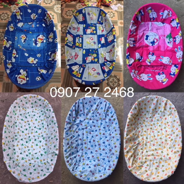Nôi tre kèm nệm lót nhiều size