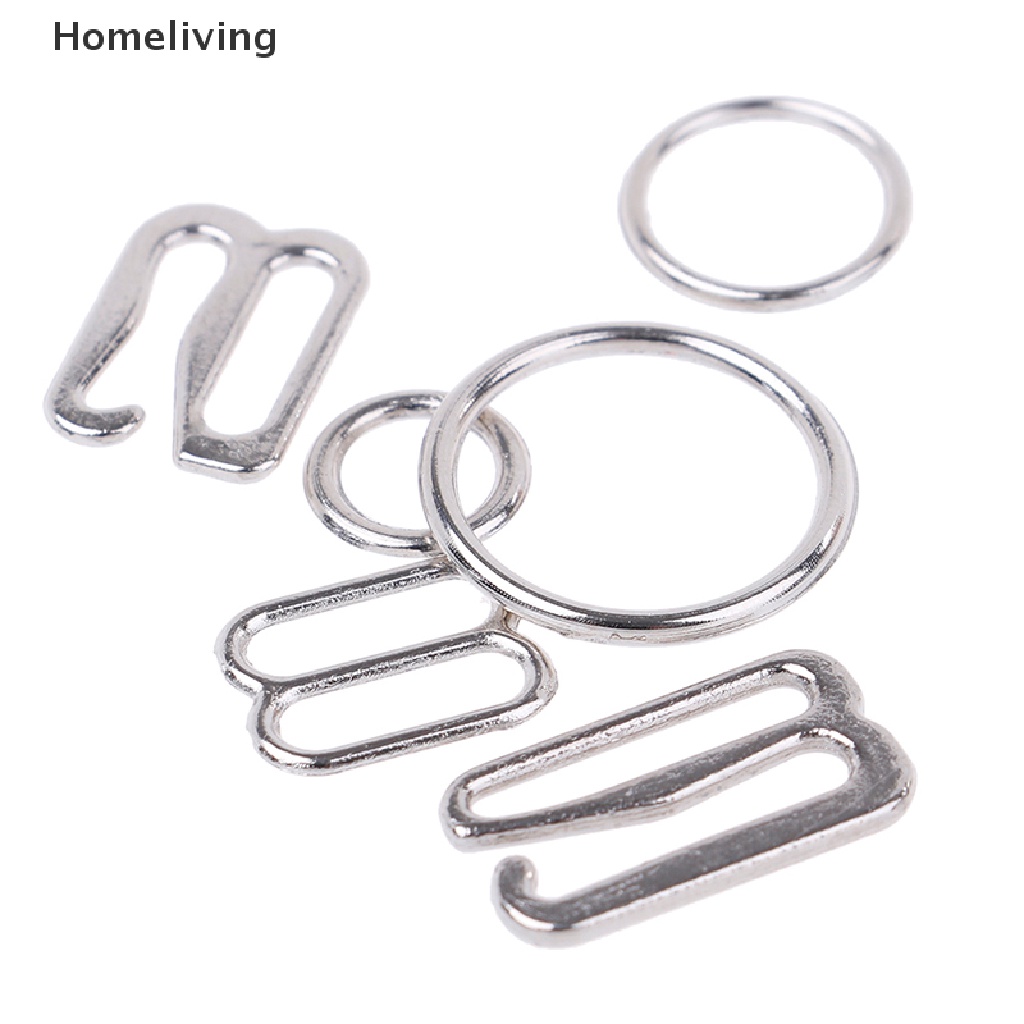 Set 100 Móc Kim Loại Màu Bạc May Đồ Lót