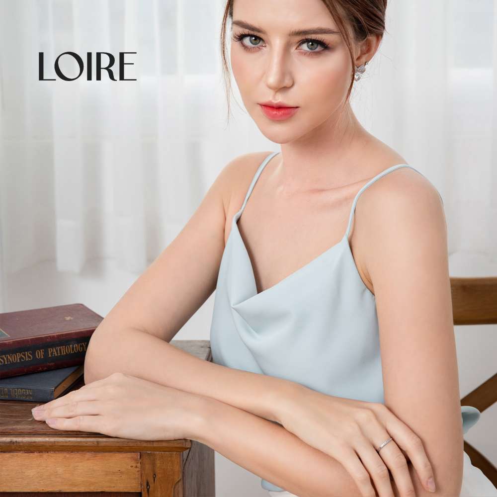 [Mã WABRLR30 giảm 10% đơn 99K] Áo Lụa 2 Dây Cao Cấp Cổ Đổ LOIRECHIC LAL02