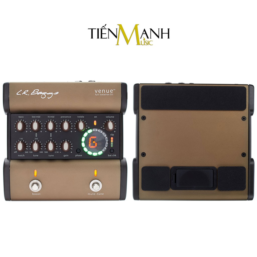 Venue DI L.R. Baggs Acoustic Guitar Thiết bị tạo hiệu ứng âm thanh LR Baggs Preamp EQ Tuner Pedal - Chính Hãng