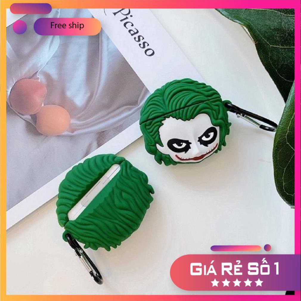 Airpods Case ⚡Freeship ⚡ VỎ BỌC AIRPODS JOKER Case Tai Nghe Không Dây Airpods 1/ 2/ i12/ Pro