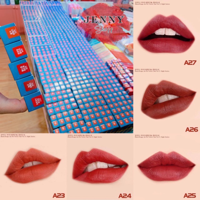 Son Kem Lì Black Rouge Air Fit Velvet Tint Ver 5 6 7 | Thế Giới Skin Care