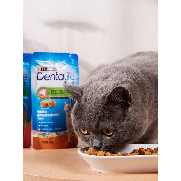 Purina Dentalife - Snack thưởng làm sạch răng cho mèo 50g