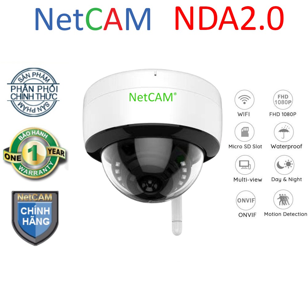 Camera Giám Sát IP Wifi Dome NETCAM NDA2.0 1080P