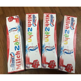 KEM ĐÁNH RĂNG TRẺ EM ODOL MED 3 dành cho bé dưới 6 tuổi, hương dâu thơm và rất dễ đánh, có thể nuốt được không sao