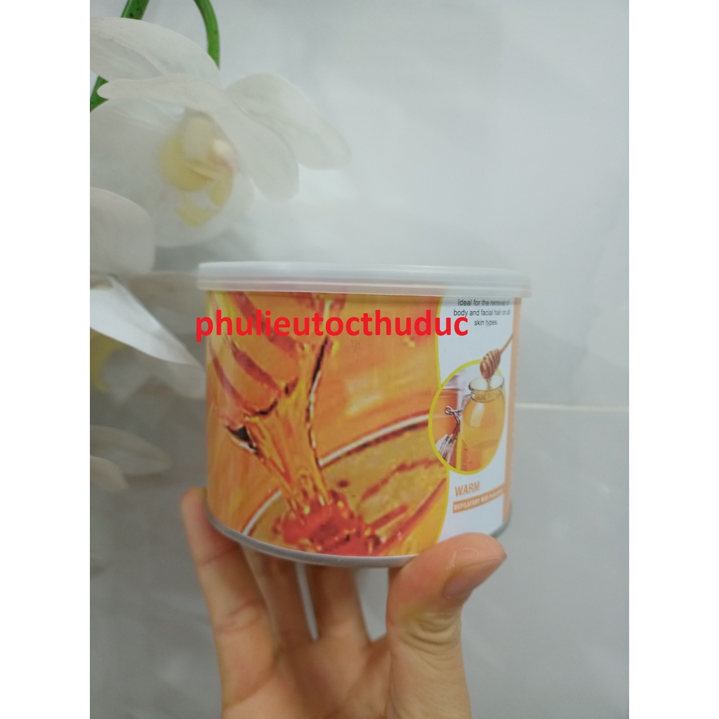 Sáp cứng wax lông nóng mật ong hủ nhôm có khối lượng 400gram