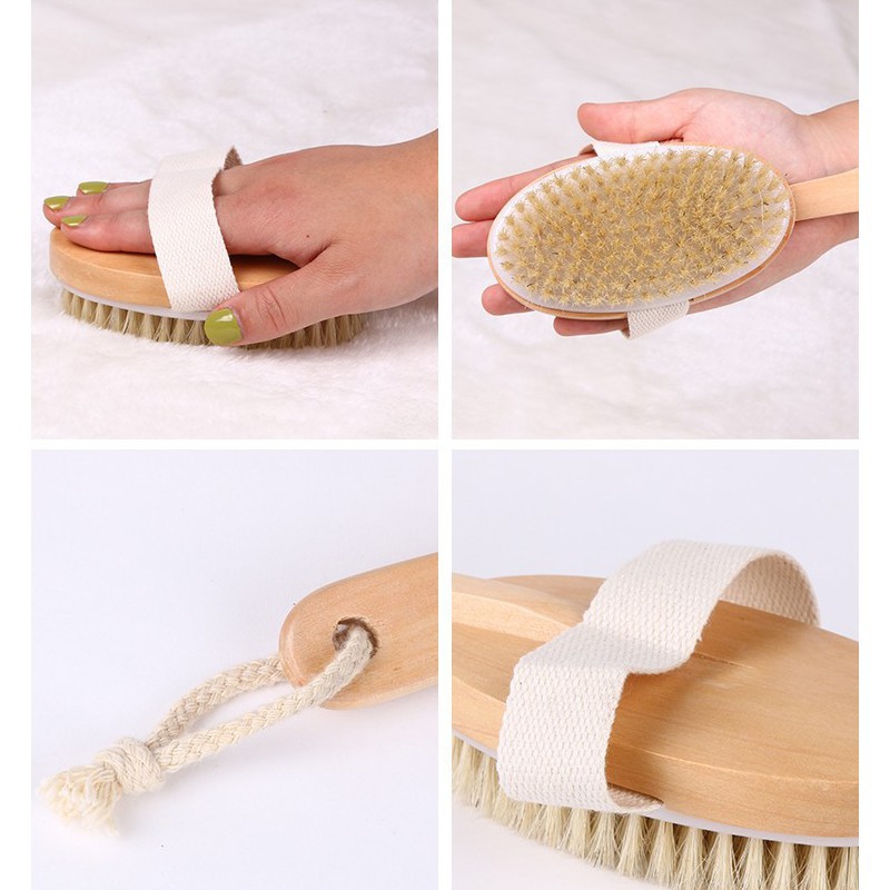 Cây tắm massage cán dài, cây gậy chà lưng khi tắm AOE1028