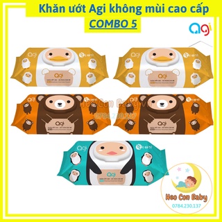 Khăn ướt agi không mùi cao cấp/ mẫu mới