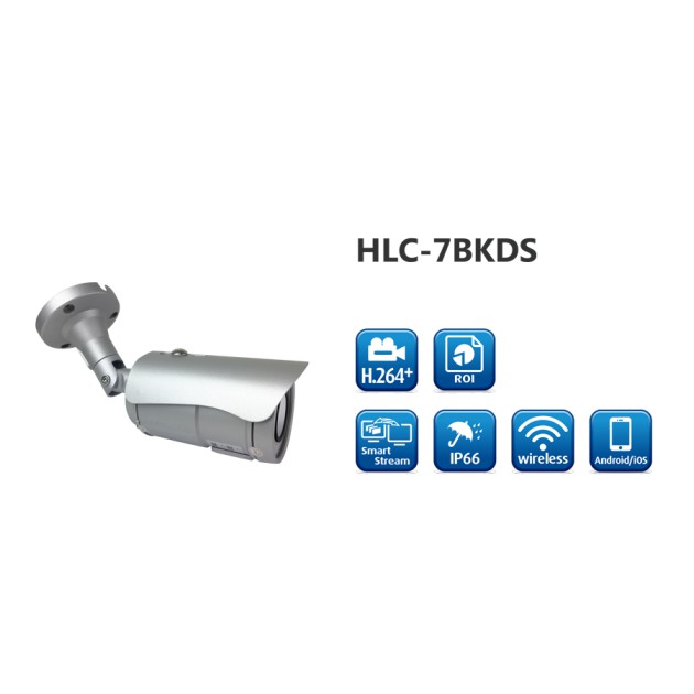 Camera IP Wifi Live Stream lên Youtube 24/7 HLC-7BKDS (H265, 2MP IR, P2P) Made in Taiwan