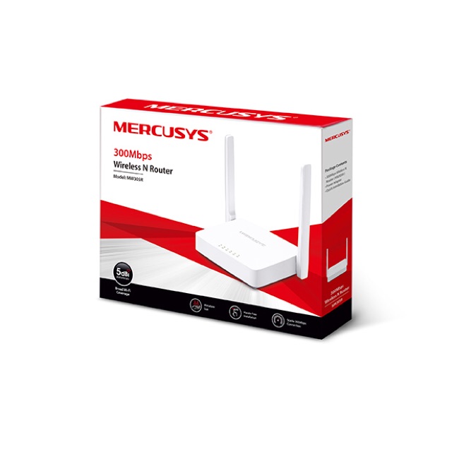 Wifi 2 ăng ten rẻ nhất thị trường Mercusys MW305R chính hãng tp-link Việt nam phân phối