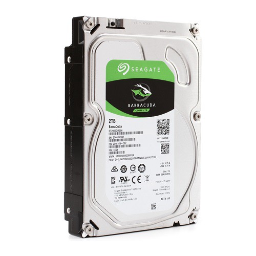 Ổ cứng HDD PC Seagate BarraCuda 2TB 7200 rpm - Hàng chính hãng - Bảo hành 24 Tháng