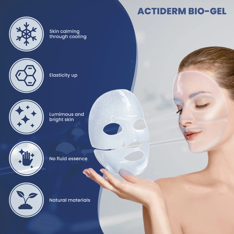 [5 Miếng ]Mặt Nạ Phục Hồi Làm Dịu Da Actiderm Bio-Gel Skinculture