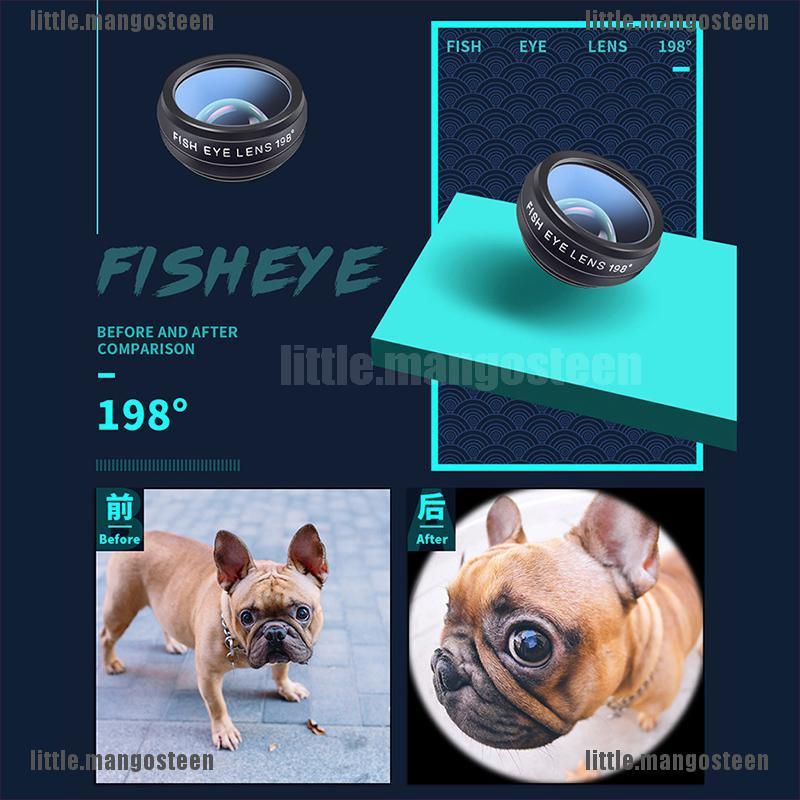 [Mango] 10in1 Phone Lens Fisheye Wide Angle Zoom Lens Fish Eye  Macro Lenses Camera Kits