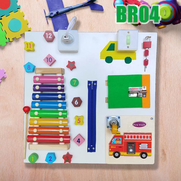 Bảng Bận Rộn Busy Board Benrikids Giúp Bé Luyện Kỹ Năng An Toàn Và Cảm Thụ Âm Nhạc