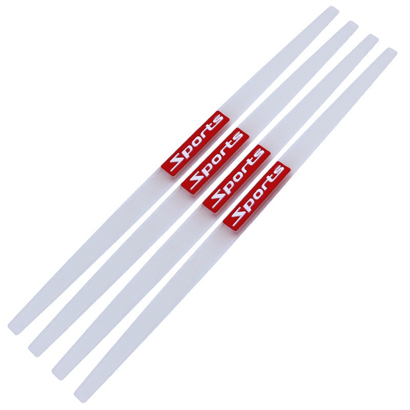 Bộ 4 Miếng Silicon Chống Va Đập Cửa, Viền Cua Lốp, 4 Góc Xe - chữ sport siêu dài
