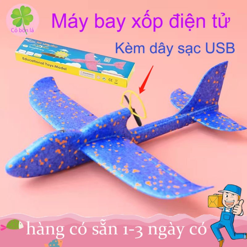 Máy Bay Xốp Siêu Lượn Cỡ To, Đồ Chơi Máy Bay Trẻ Em Ngoài Trời Bằng Xốp Điện Tử Ném Tay Bay Cao – Máy bay đồ chơi cho bé