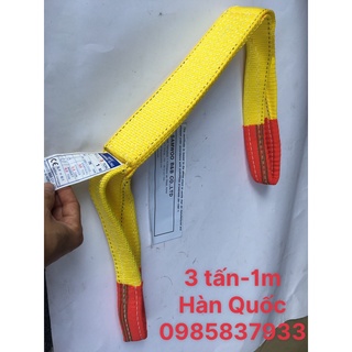 Dây cẩu hàng 3 tấn 1 m Hàn quốc dùng móc buộc cẩu kéo an toàn hiệu quả