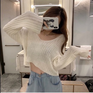 ÁO CROPTOP LEN TÂM MỎNG