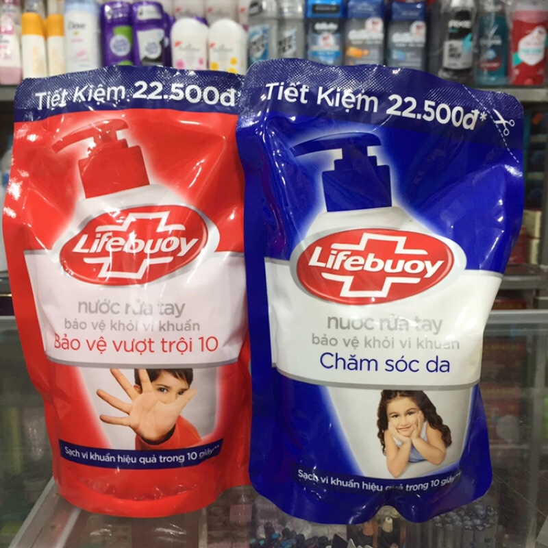 TÚI NƯỚC RỬA TAY LIFEBUOY DIỆT KHUẨN 400g