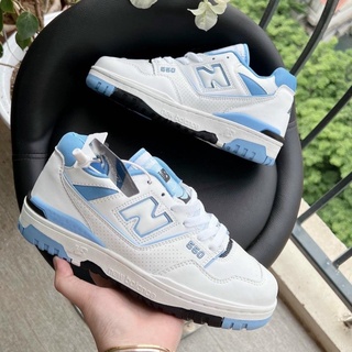 Giày sneaker nb new 550 unc white university blue|nb trắng xanh baby dương-ảnh tự chụp